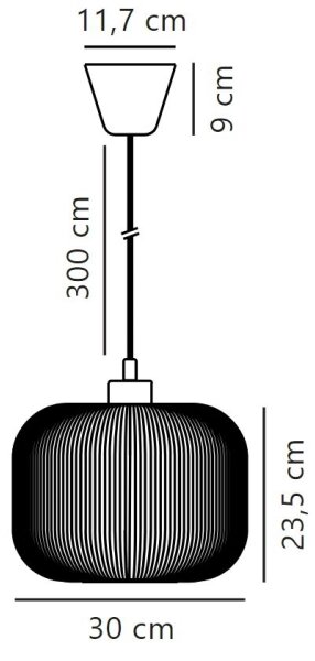 Nordlux - Lampadario a sospensione con filo MILFORD 1xE27/40W/230V diametro 30 cm