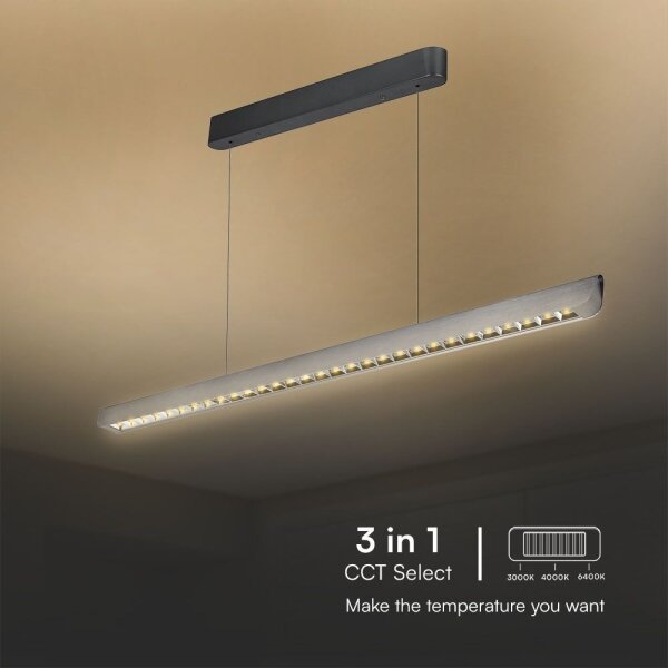 Lampadario LED su cavo LED/36W/230V 3000/4000/6400K antracite