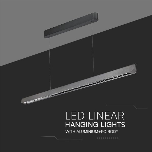 Lampadario LED su cavo LED/36W/230V 3000/4000/6400K antracite