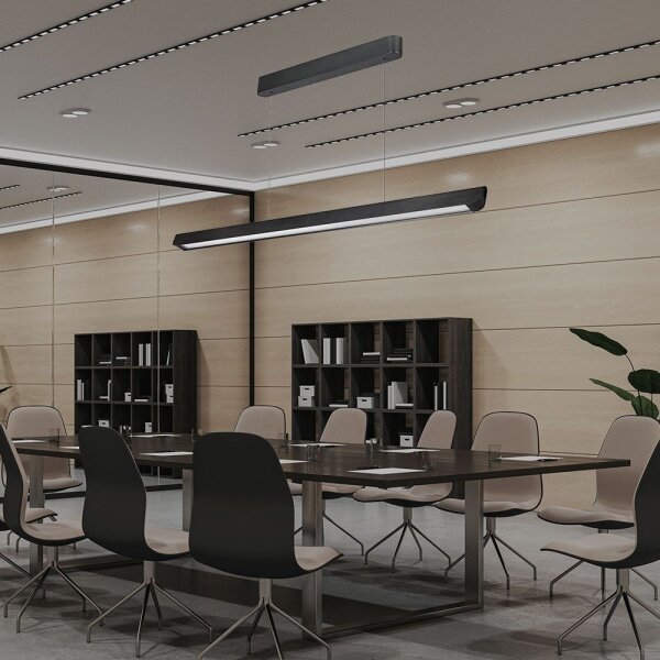 Lampadario LED su cavo LED/36W/230V 3000/4000/6400K nero