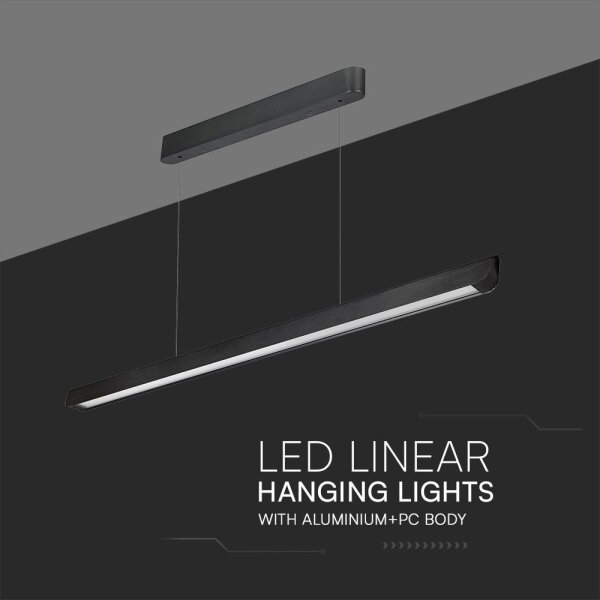 Lampadario LED su cavo LED/36W/230V 3000/4000/6400K nero