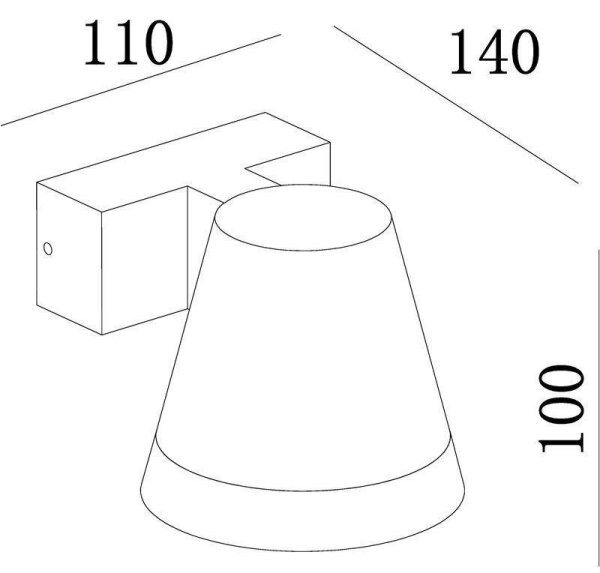 Deko-Light 731076 -Applique a LED da esterno SERPENTIS 6,2W/230V IP54 nero