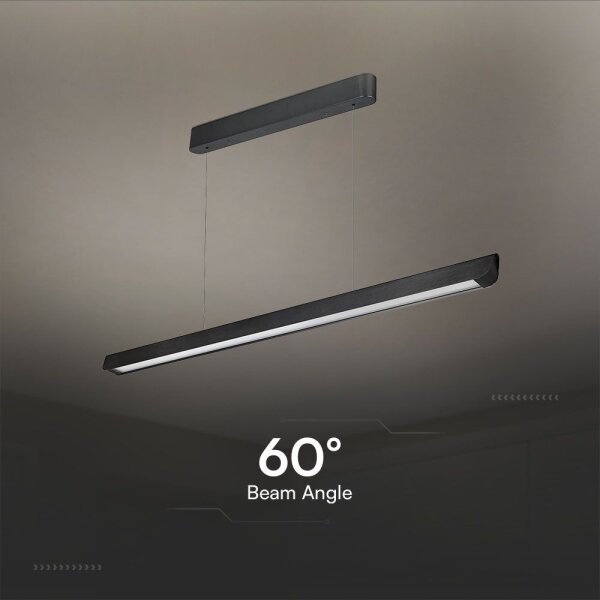Lampadario LED su cavo LED/36W/230V 3000/4000/6400K nero