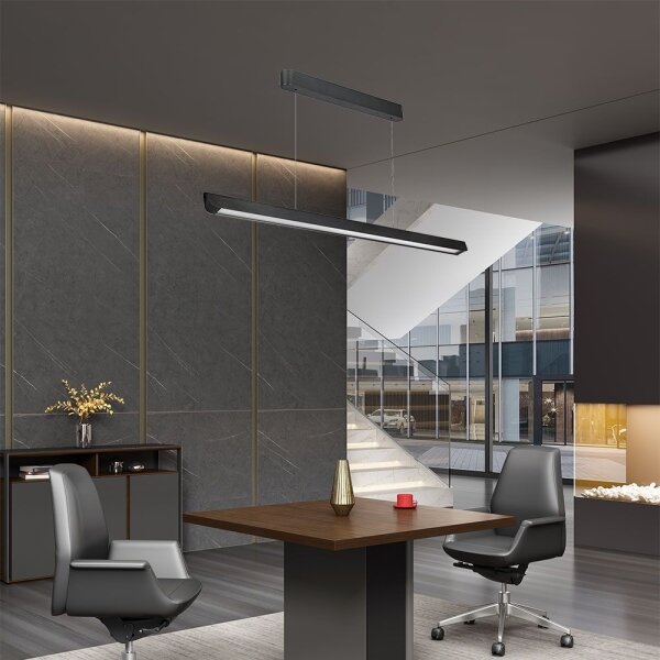 Lampadario LED su cavo LED/36W/230V 3000/4000/6400K nero