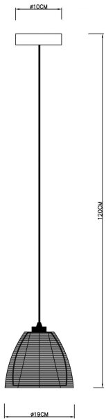 Deko-Light 342025 - Lampadario a sospensione con filo FILO 1xE27/60W/230V diametro 19 cm argento