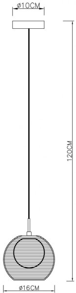 Deko-Light 342029 - Lampadario a sospensione con filo FILO 1xG9/40W/230V diametro 16 cm argento