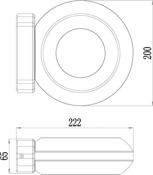 Deko-Light 731081 - Applique a LED da esterno MUSCAE 13W/230V IP54 antracite