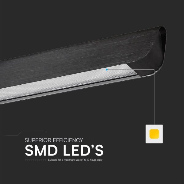 Lampadario LED su cavo LED/36W/230V 3000/4000/6400K nero
