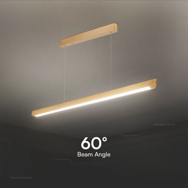 Lampadario LED su cavo LED/36W/230V 3000/4000/6400K oro