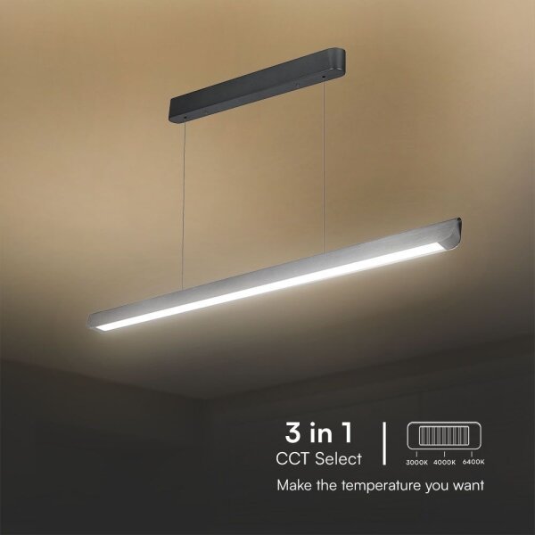Lampadario LED su cavo LED/36W/230V 3000/4000/6400K antracite