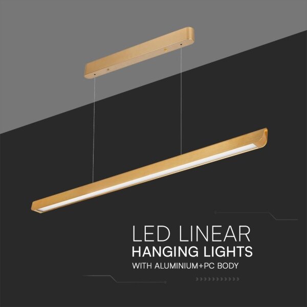 Lampadario LED su cavo LED/36W/230V 3000/4000/6400K oro