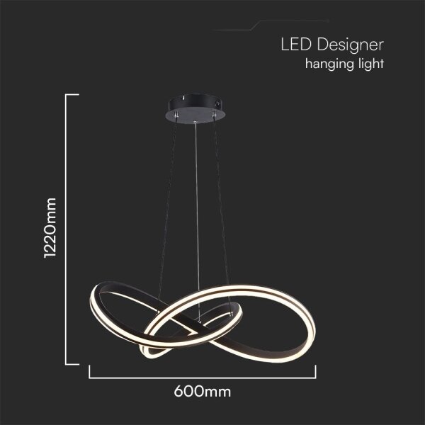 Lampadario LED a sospensione con filo LED/40W/230V
