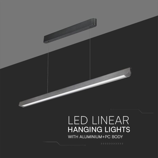 Lampadario LED su cavo LED/36W/230V 3000/4000/6400K antracite