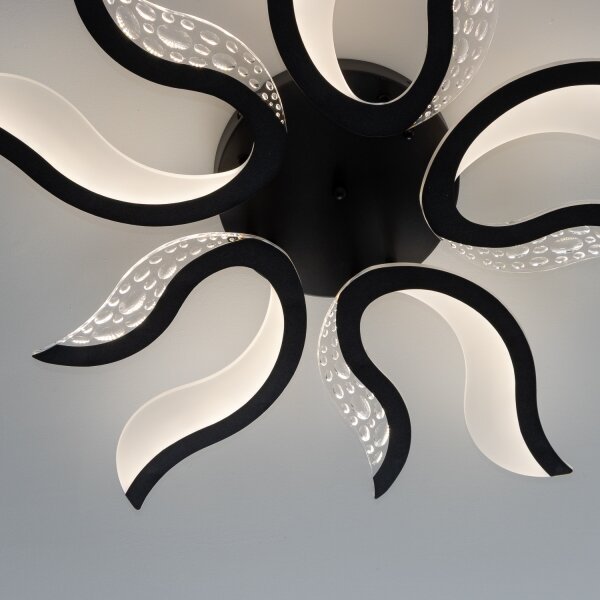 Brilagi - Lampadario a plafone LED dimmerabile TWIST LED/65W/230V 3000-6500K nero + +TC