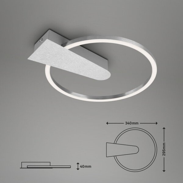 Briloner 3542-018 - Plafoniera LED dimmerabile NICO LED/12W/230V cromo