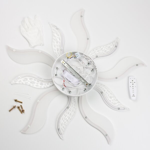 Brilagi - Lampadario a plafone LED dimmerabile TWIST LED/65W/230V 3000-6500K bianco + +TC