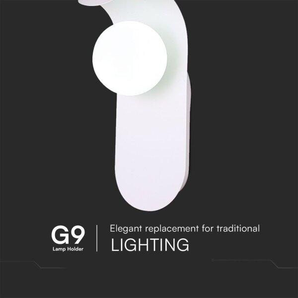 Applique 1xG9/5W/230V bianco