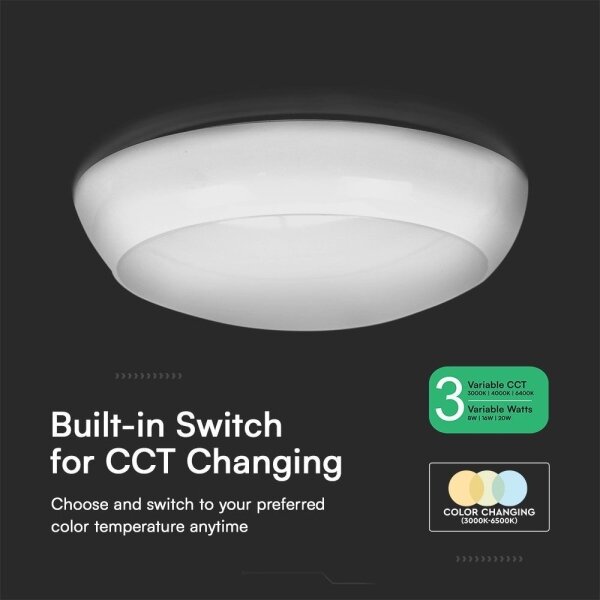 Plafoniera LED da esterno LED/20W/230V IP65 3000/4000/6500K