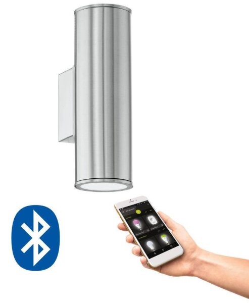 Eglo 33582 - LED RGBW dimmerabile esterno RIGA 2xGU10/5W/230V IP44