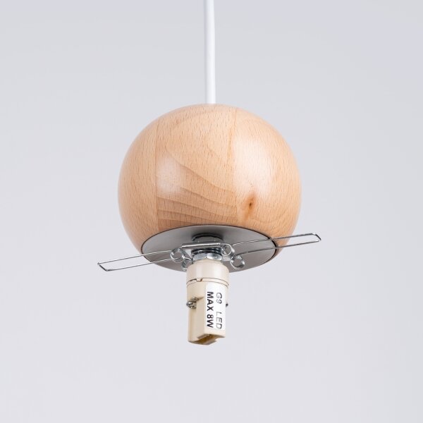 Sollux SL.1391 - Lampadario a sospensione con filo PEKKA 3xG9/8W/230V bianco