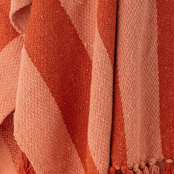 Coperta arancione in cotone riciclato 130x160 cm Frello – Bloomingville