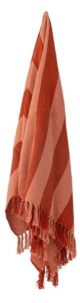 Coperta arancione in cotone riciclato 130x160 cm Frello – Bloomingville