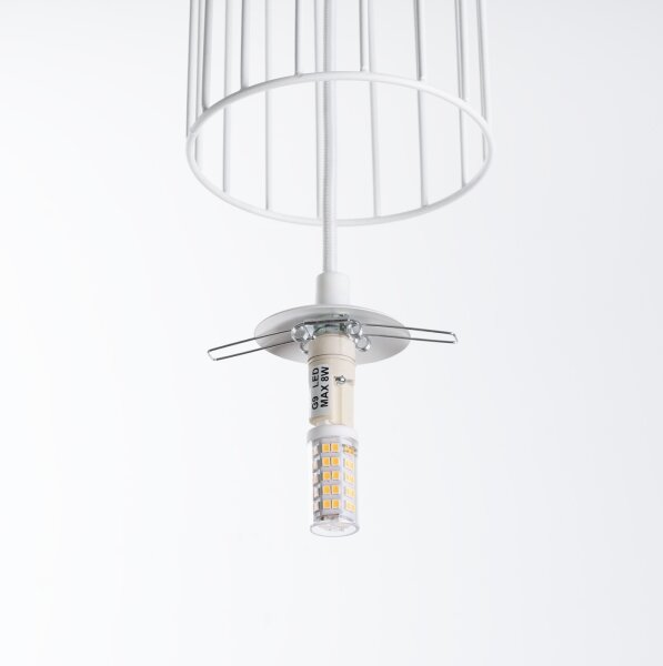 Sollux SL.1333 - Lampadario a sospensione con filo BRINA 3xG9/8W/230V bianco