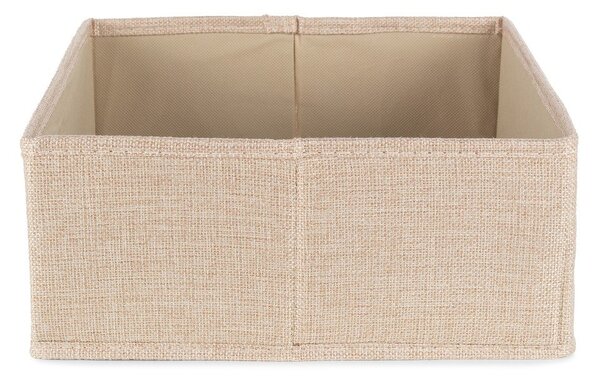 Scatola beige in tessuto 28x12x12 cm Sandy – Compactor