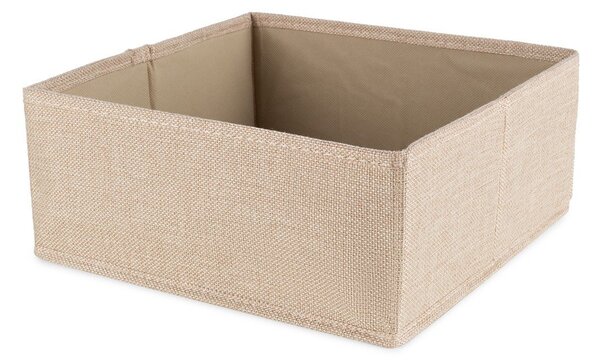 Scatola beige in tessuto 28x12x12 cm Sandy – Compactor