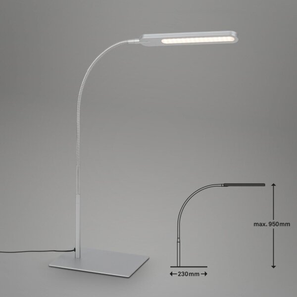 Briloner 7389-014 - Lampada da tavolo LED dimmerabile SERVO LED/8W/230V 3000/6500K