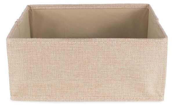 Scatola beige in tessuto 28x12x12 cm Sandy – Compactor