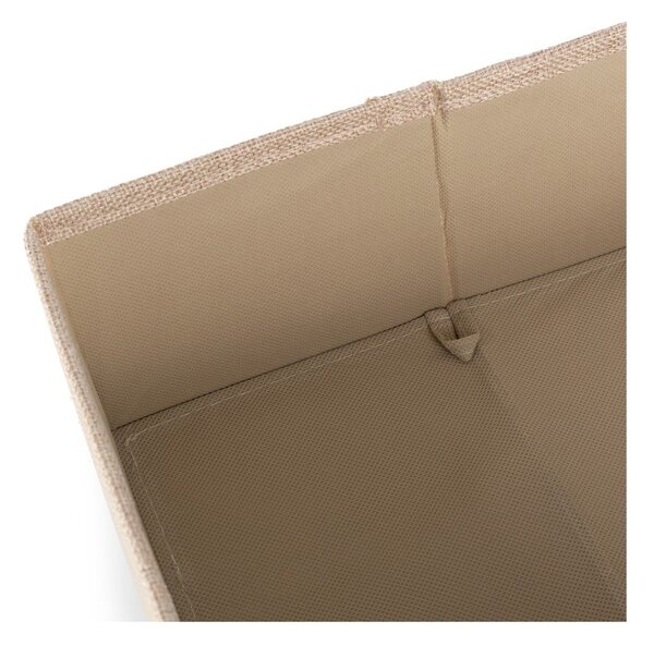 Scatola beige in tessuto 28x12x12 cm Sandy – Compactor