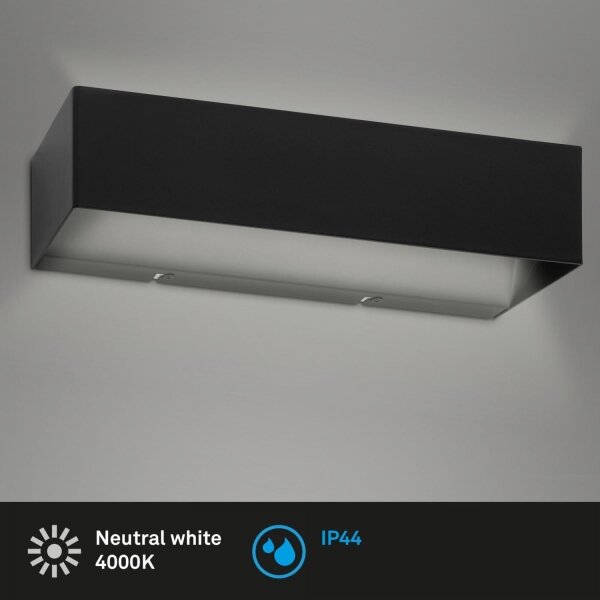 Briloner 2204-015 - Applique a LED da esterno LED/8W/230V IP44 nero