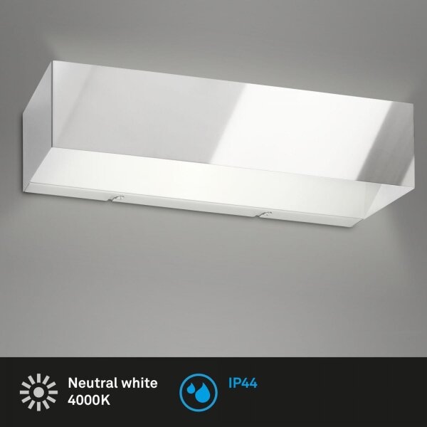 Briloner 2204-018 - Applique a LED da esterno LED/8W/230V IP44 cromo