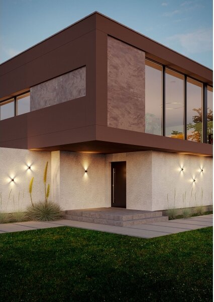 Redo 90500 -Applique a LED da esterno MILESTONE 4xLED/3W/230V IP54 antracite
