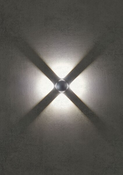 Redo 90500 -Applique a LED da esterno MILESTONE 4xLED/3W/230V IP54 antracite