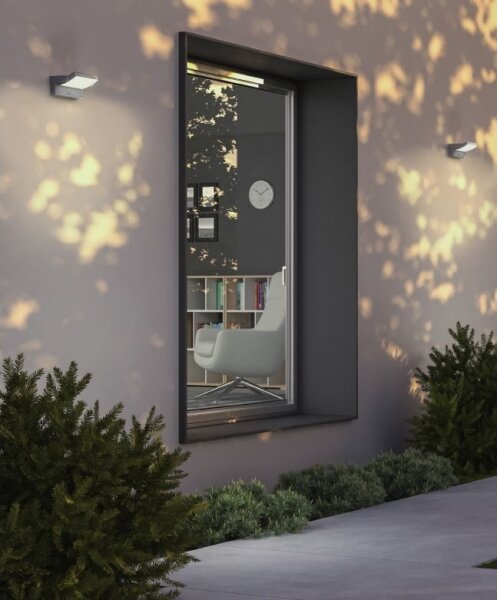 Redo 90587 - Lampada da esterno LED con sensore FLIP LED/20W/230V 3000K IP54 antracite