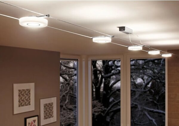 Paulmann 94109 - KIT 5x LED da 4,3 W, sistema a cavo completo MAC 230V
