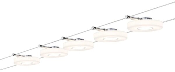 Paulmann 94109 - KIT 5x LED da 4,3 W, sistema a cavo completo MAC 230V
