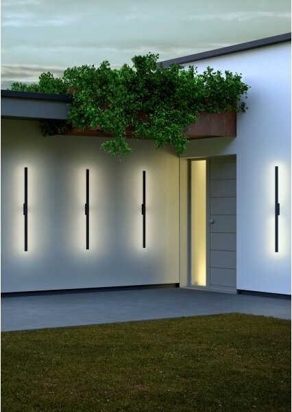 Redo 90625 -Applique a LED da esterno REFLEXA LED/24W/230V 3000K IP54 nero