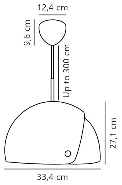 DFTP by Nordlux - Lampadario a sospensione con filo con paralume regolabile ALIGN 1xE27/15W/230V
