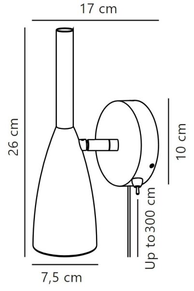 DFTP by Nordlux - Faretto da parete PURE 1xGU10/8W/230V grigio