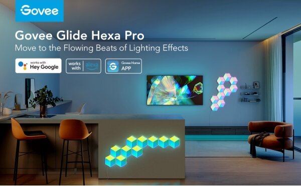 Govee - SET 10x Lampada LED Glide Hexa Pro LED Smart RGBIC Wi-Fi