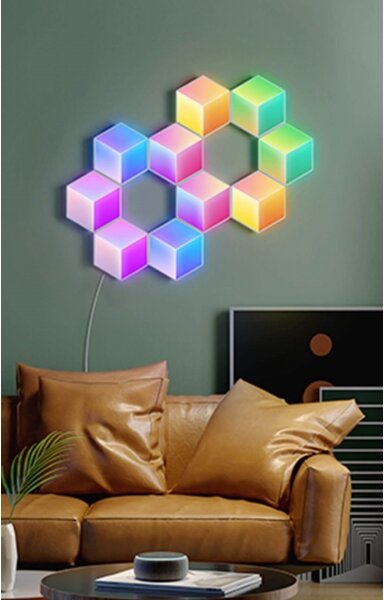 Govee - SET 10x Lampada LED Glide Hexa Pro LED Smart RGBIC Wi-Fi