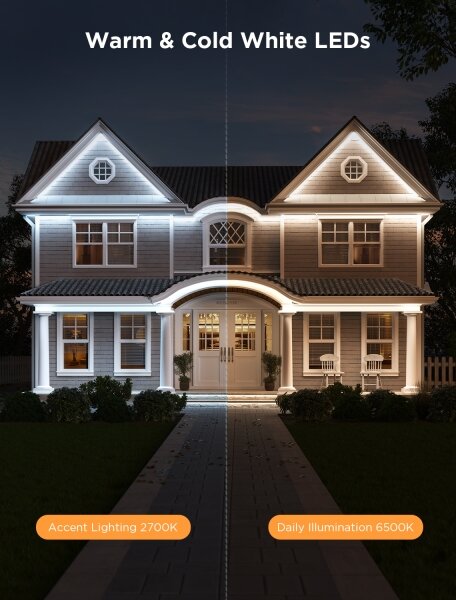 Govee - Striscia LED per esterni Pro SMART RGBICWW 10m Wi-Fi IP65