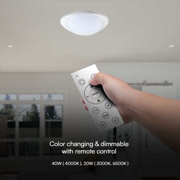 Plafoniera LED dimmerabile LED/40W/230V 3000-6500K 45 cm bianco + +TC
