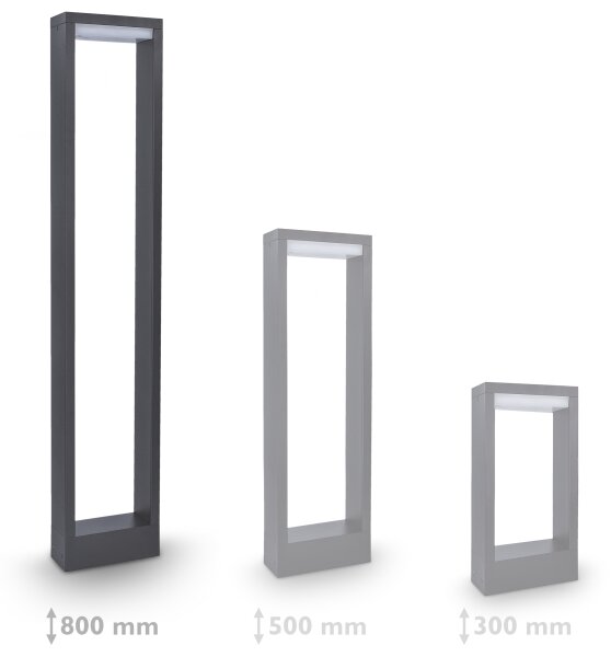 Brilagi-Lampada LED da esterno RAGUSA LED/7W/230V 3000/4000/6000K anthracite. IP54 80 cm