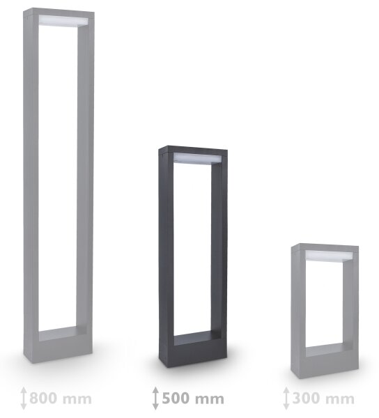 Brilagi-Lampada LED da esterno RAGUSA LED/7W/230V 3000/4000/6000K antracite IP54 50 cm