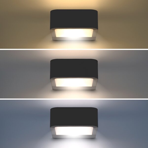 Brilagi - Lampada LED da esterno BARI LED/7W/230V 3000/4000/6000K antracite IP54