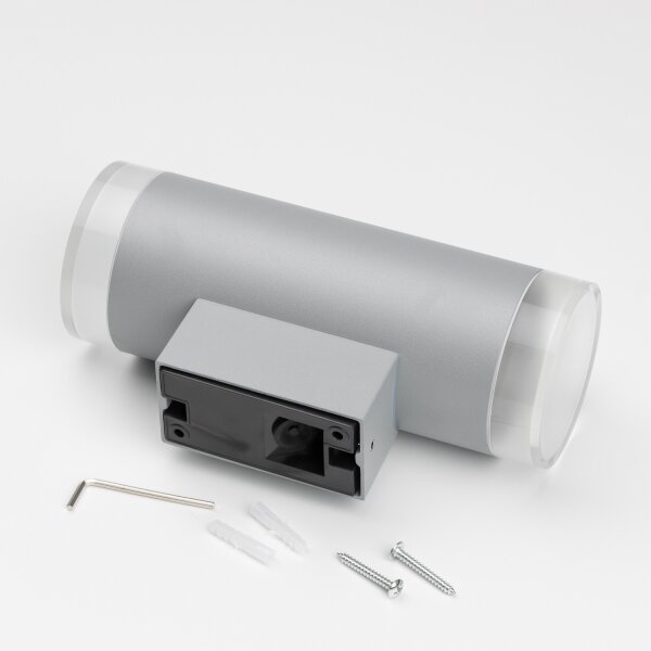 Brilagi - Applique da esterno MATERA 2xGU10/30W/230V grigio IP54